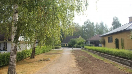 väg i villakvarter