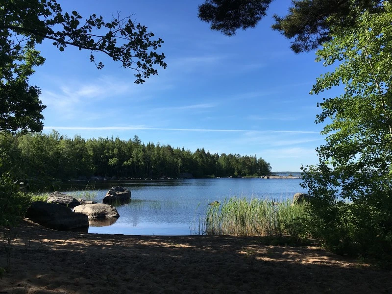 Stranden vid Ursöbadet
