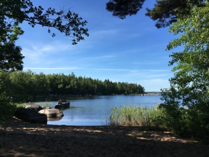 Stranden vid Ursöbadet